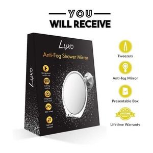 Anti fog shower mirror